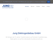 Tablet Screenshot of jung-transformatoren.de